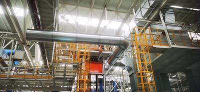 超大型新能源车企底涂车间废气处理工程顺利完工